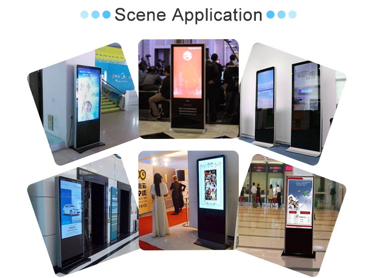 Stand Alone LCD Advertising Display , Commercial Interactive Digital Signage