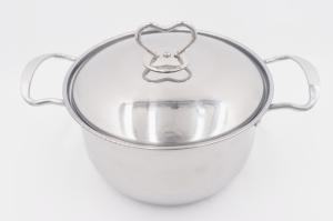 Quality 4pcs Outdoor cookware set kitchen casserole cooking pot non stick saucepan with lid wholesale