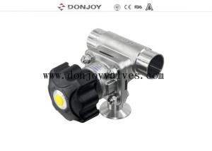 Quality 3Way T Type Sanitary Diaphragm Valve For Phamacy wholesale