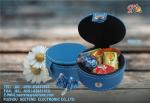 China factory wholesale square and round PU leather candy boxes for promotion
