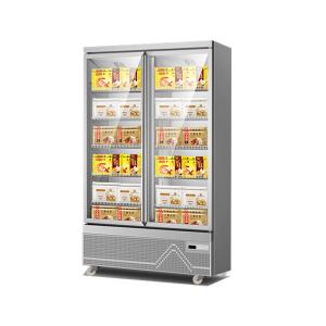 Quality Frost - Free Glass Door Ice Cream &amp; Frozen Food Vertical Display Freezer For Hotels &amp; Supermarkets wholesale