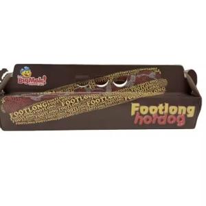 Quality Customized printing hot dogs long burgers sandwiches low-priced food grade paper containers wholesale