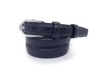 Women Rhinestone Buckle 2.3CM Full Grian Leather Belt
