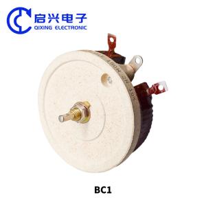 Quality BC1 High Power Sliding Rheostat Porcelain Disc Disc Adjustable Resistor 25W 50W 100W 500W Watt 10R 100R 1K wholesale