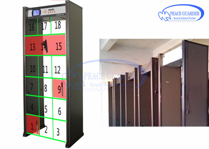 6zone Door Frame Metal Detector Gate For Gorvenment Buildings / Factories