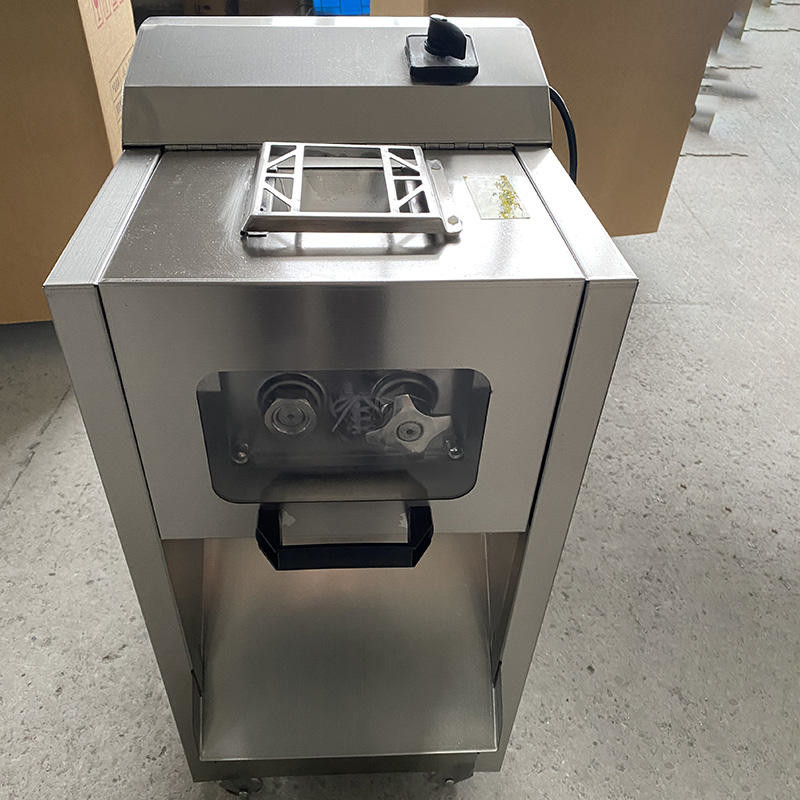Automatic 3mm Commercial Bacon Fresh Meat Slicer Machine Small Round Knife
