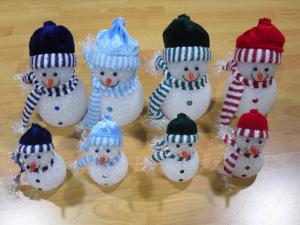Quality Multi Color EVA LED Flashing Snowman Toy For Christmas Indoor Outdoor Decoration wholesale