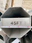 Hot Dip Galvanized octagonal 45ft High Burial Type Metal Electric Pole