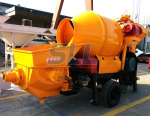 Quality Construction Machinery Mini Portable Concrete Pump 30m3/H With Drum Mixer wholesale