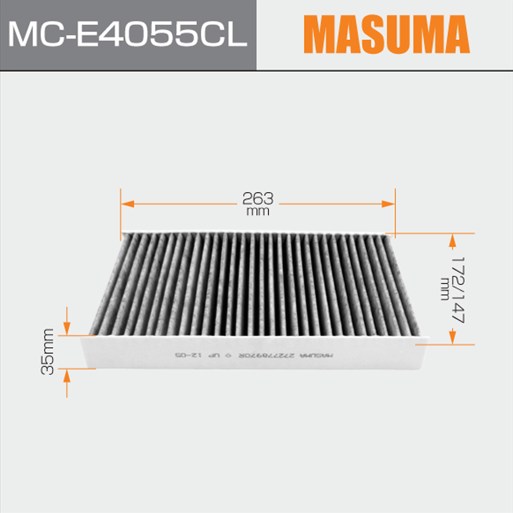 MC-E4055CL MASUMA Ecommerce Auto Engine Cabin Air Filter 272773488R for RENAULT MEGANE III