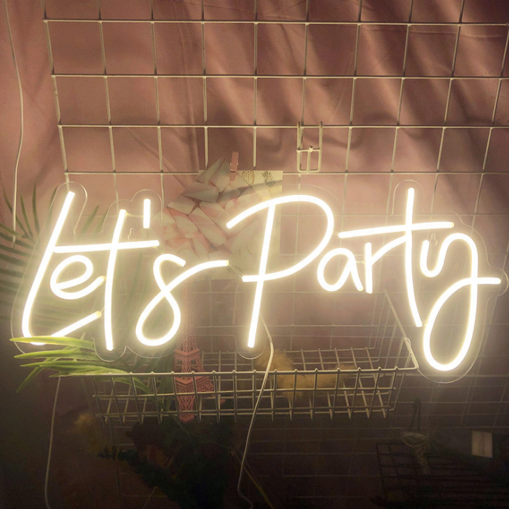 Custom indoor and outdoor personalized led letter neon sign for christmas birthday decoration