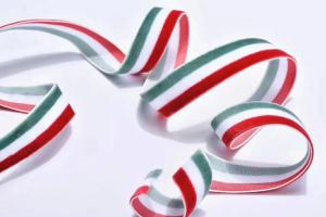 Quality 3/8&quot;-4&quot; Single Face Striped Wired Ribbon Beautiful High Grade Grosgrain Ribbon wholesale