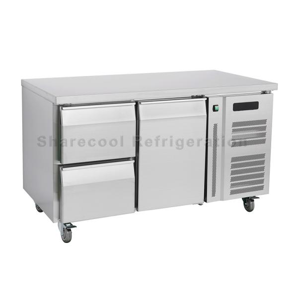 Commercial 220V 50Hz Stainless Steel Undercounter Refrigerator Drawer Type For