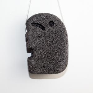 Quality Black Elephant Shape Konjac Fiber Sponge 100 Pure Charcoal Bath Sponge wholesale