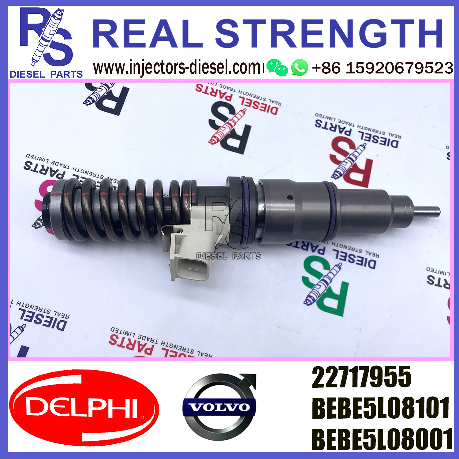 DELPHI 4pin injector 22717955 Diesel pump Injector V-O-L-V 22717955 22052772 BEBE5L08001 E3.5 for V-O-L-V MD16 EURO 6
