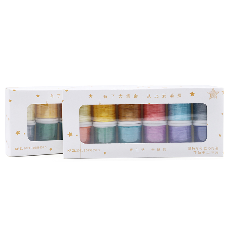 Crochet Bracelet Thread 0.8mm Strong and Durable Spun Wax Thread for Hand-stitched Knitting