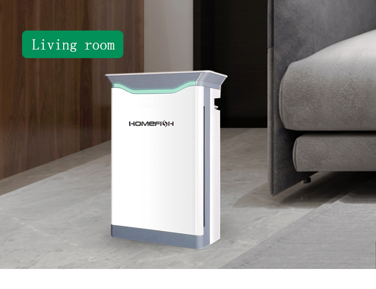 Homefish OEM Purificateurd Air H12 Filter Scrubber UVC Light Hepa Wifi Air Purifier Household Air Cleaner