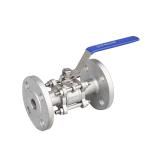 ASTM CF8m 3PC Manual Operated Flange Ball Valve Fast Shipping ISO 9001 Standard