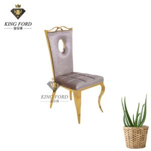Quality OEM Aesthetic Stackable Stainless Steel Dining Table Chairs 7kg wholesale