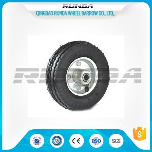 Quality Bent Valves Pneumatic Rubber Wheels 6 Inches Roller Bearing For Hand Trolley wholesale