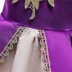 V-Neck Flower Girl Dress Champagne Lace Princess Dress Vestidos De Ropa Niña