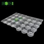 Hinged Clamshell Plastic Bakery Packaging Single Compartment Muffin Cupcake Box