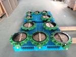 304 SS Presentation Dampers Pneumatic Butterfly Valve Presenting Double Flange