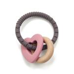 Educational Chewable Bracelet Beech Wood Silicone Teething Toys For Toddlers