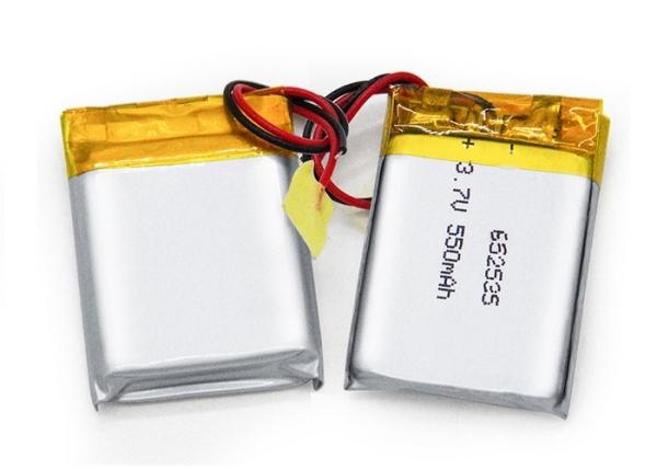 652535 550mAh Li Polymer 3.7 V Battery Prismatic Battery Cell For Consumer