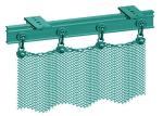 3.75m height Aluminium Chain Mail Curtain Hotel Use