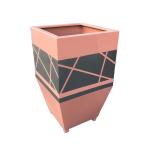 Stainless steel embossed flower pots modern plant planter for decoration