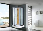 Circle Quadrant Shower Cabin with white acrylic tray and roof