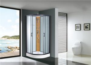 Quality Circle Quadrant Shower Cabin with white acrylic tray and roof wholesale