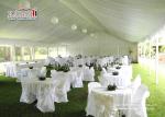White PVC Sidewalls Outdoor Party Tents For With Decoration For Reception