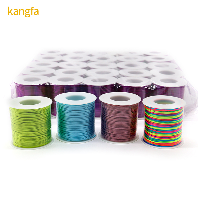 1.0mm Nylon Thread 16 Ply Rat Tail Rope for Woven Chinese Knot Bracelet Handicraft