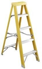 Quality Household Fiberglass Step Ladder 2x5 Steps With Hand Work Tray wholesale