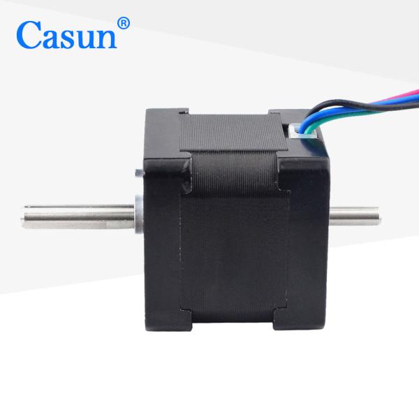 Dual Shaft Nema 14 Stepper Motor 4 Leads 34mm 1.8deg 18Ncm 25.56oz.in 0.8A Step