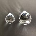 30-40mm Faceted Cut Clear Glass Crystal Ball Prism Pendant Hotel Decoration
