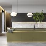 Waterproof Kitchen Furniture Modern Design Kitchen Cabinets PVC Kitchen Cabinets