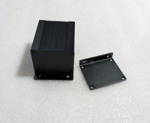 Quality 50X40x60mm Sandblasting Black Aluminum Case With L Plate wholesale