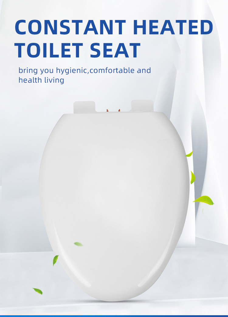 Luxury waterproof hygiene toilet seat cover plastic easy installation shower toilet seat lid