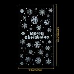 Christmas Decoration Cello Bags 6x10 inch for Treat Candy Cookie Party Favor Bag
