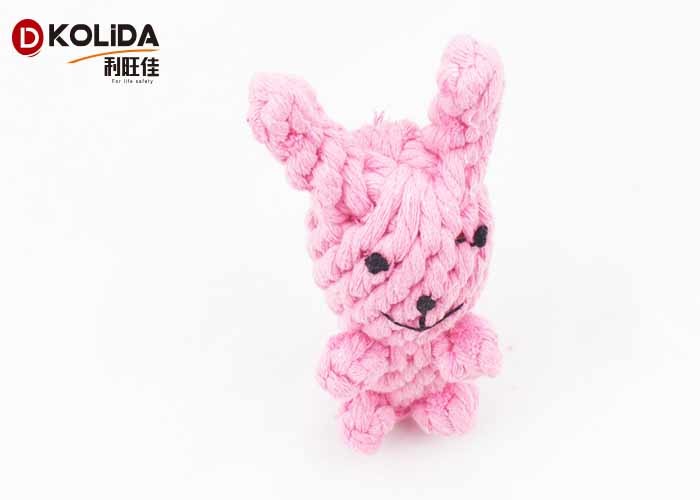 Cotton Rubbit Puppy Chew Toys , Mini Dental Pack For Small / Medium Dogs