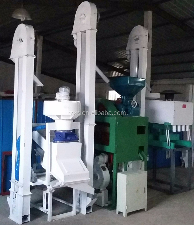Electric Compact Automatic Mini Rice Mill Plant with Destoner and Peeling Machine