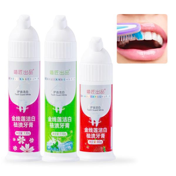 Low MOQ Press Pump Toothpaste for Adults Herbal Ingredient and Dry Offset