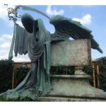 Bronze Santa Muerte Statue Saint Holy Death Statues Large Metal Cemetery