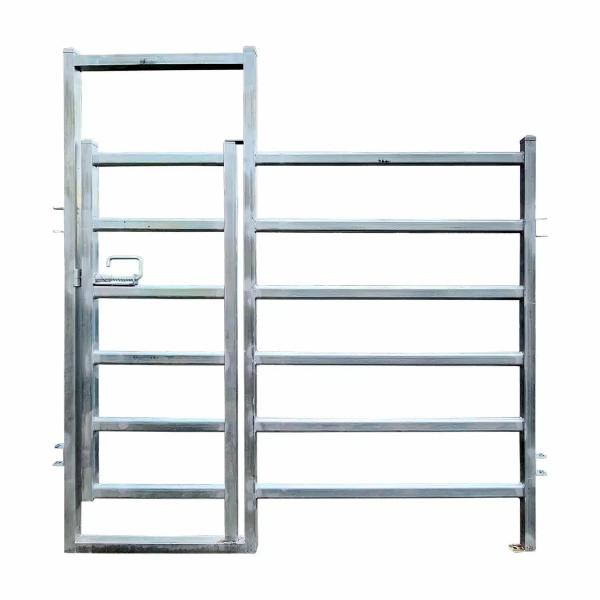 2x4 Horse Fence Panels Galvanized Portable Cattle Fence Panels Man Gate For