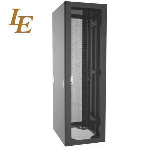 China 27U Standard 19 Inch Data Center Server Rack 42U Floor Standing Glass Door Network Cabinet on sale
