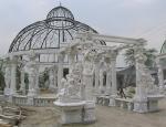 Stone gazebo for garden