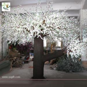 Quality UVG large artificial decorative tree white wedding trees with cherry flower for event planner CHR044 wholesale